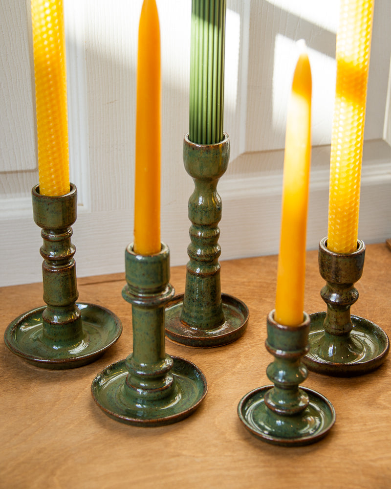 Candle Stick Holder - Moss